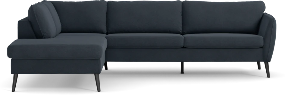 County - 2,5-sits soffa med divan vänster - Blå