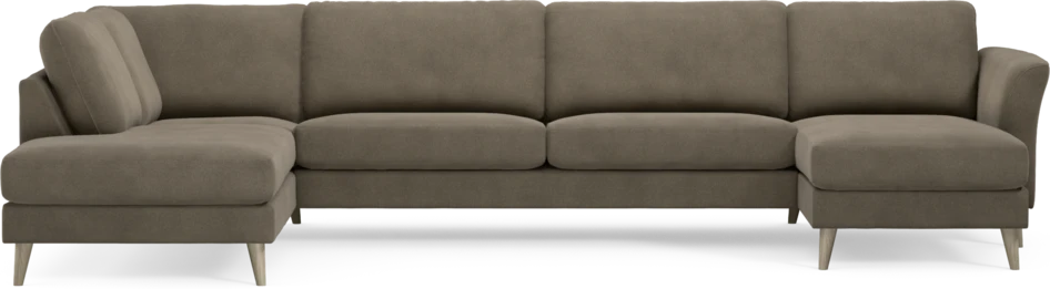 Bridge - 3-sits soffa med divan vänster och schäslong höger - Beige
