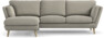 Madison Lux - 2-sits soffa med schäslong vänster - Grå