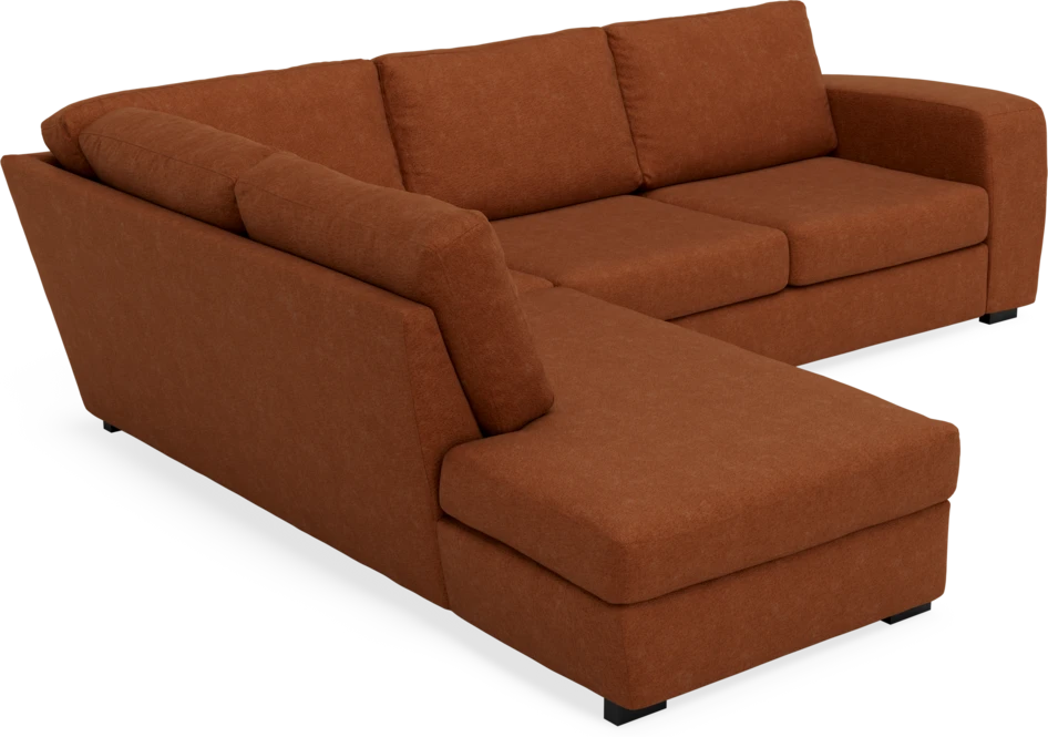 Friday - 2,5-sits soffa med divan vänster - Orange
