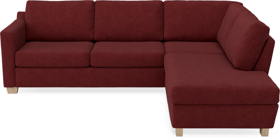 Friday - 2,5-sits soffa med divan höger - Rosa