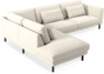 Willow - 3-sits soffa med divan vänster, fast klädsel - Beige