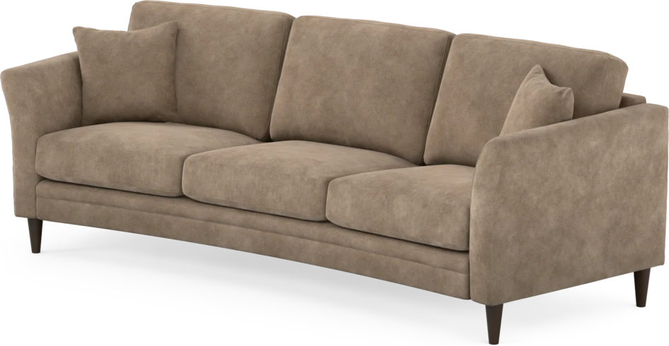 Eden - 3-sits soffa svängd - Beige