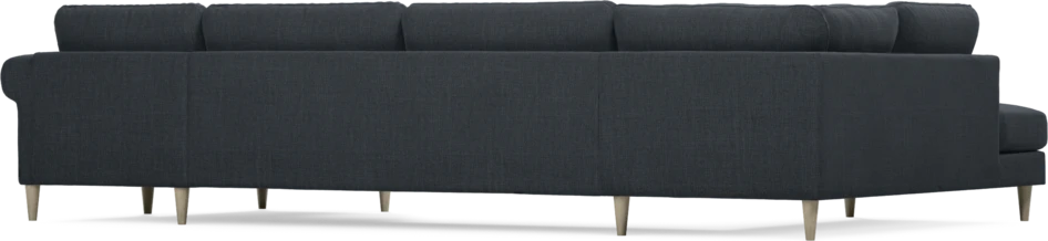 Bridge - 3-sits soffa med divan vänster och schäslong höger - Blå