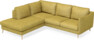 Madison - 2-sits soffa med divan vänster - Gul