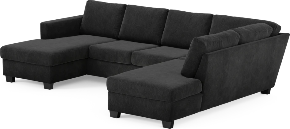 Friday - 3-sits soffa med schäslong vänster och divan höger - Blå