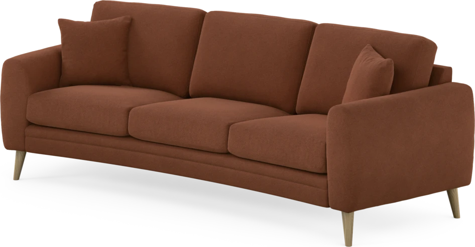 Eden - 3-sits soffa svängd - Orange