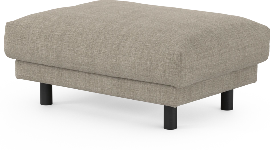 Cherrie - Fotpall 100, fast klädsel - Beige