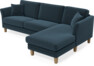 Eden - 2,5-sits soffa med schäslong - Blå