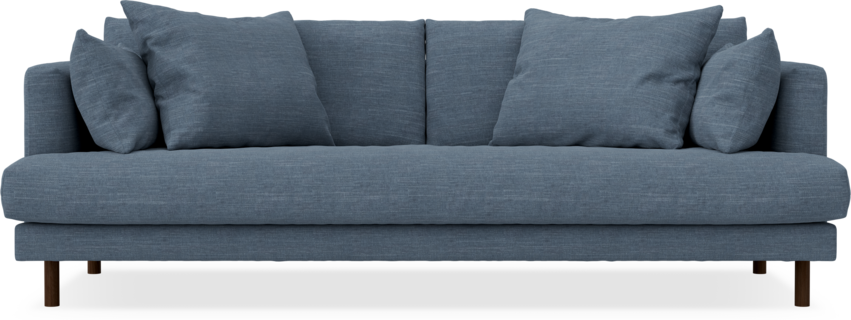 Harper - 3-sits soffa, hel dyna - Blå