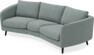 Madison - 3-sits soffa svängd, 70 cm - Turkos