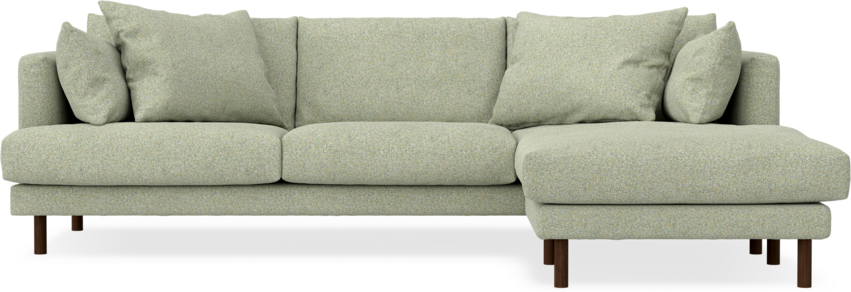 Harper - 4-sits med schäslong höger  - Grön