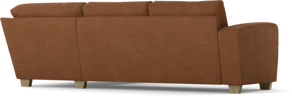Friday - 2,5-sits soffa med divan höger - Orange