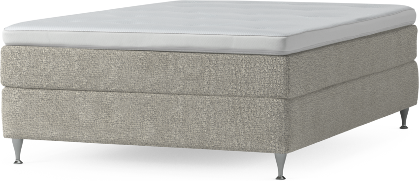 Delux Sense - Kontinentalsäng, enkelsäng 140 cm med bäddmadrass och sängben