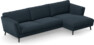 Madison Lux - 3-sits soffa med schäslong höger - Blå
