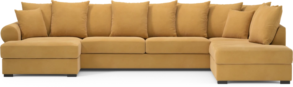 Town - 3-sits soffa med divan höger och schäslong vänster - Gul