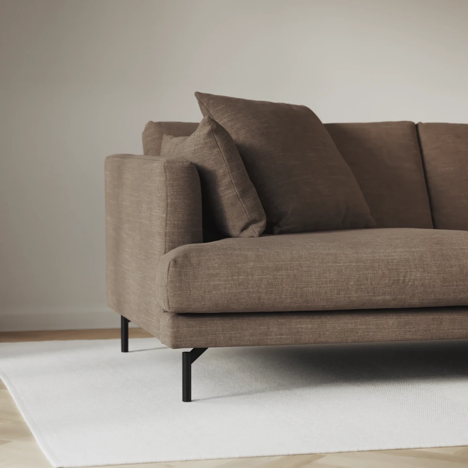 Harper - 3-sits soffa - Brun