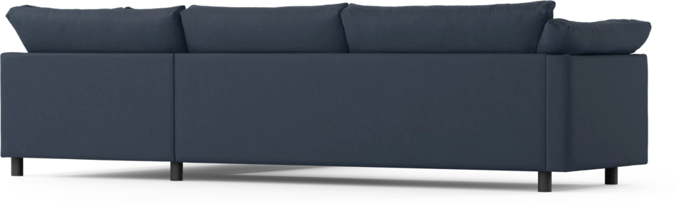 Cherrie - 3-sits soffa med divan höger, fast klädsel - Blå
