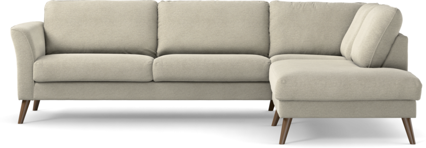 Bridge - 3-sits soffa med divan höger - Grå