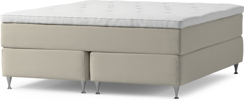 Delux Exclusive - Kontinentalsäng, dubbelsäng med bäddmadrass och sängben