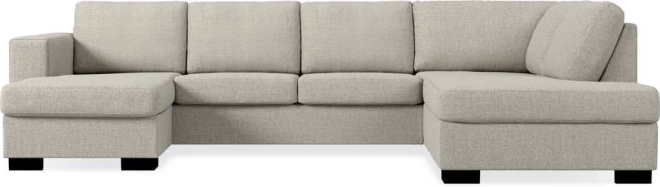 Nevada - 3-sits soffa med schäslong vänster och divan höger - Beige