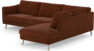 Madison Lux - 3-sits soffa med divan höger - Orange