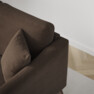 Eden - 3-sits soffa svängd - Brun
