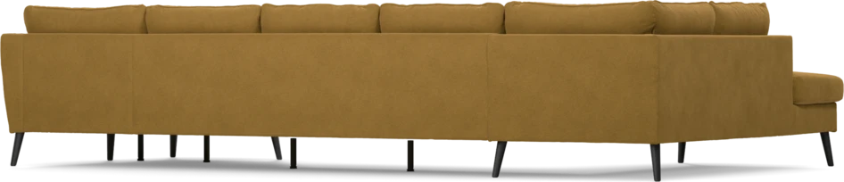 County - 4-sits soffa med divan vänster och schäslong höger - Gul