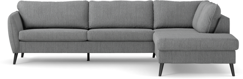 County - 2,5-sits soffa med divan höger - Grå