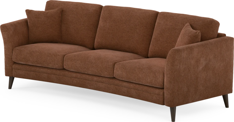 Eden - 3-sits soffa svängd - Orange