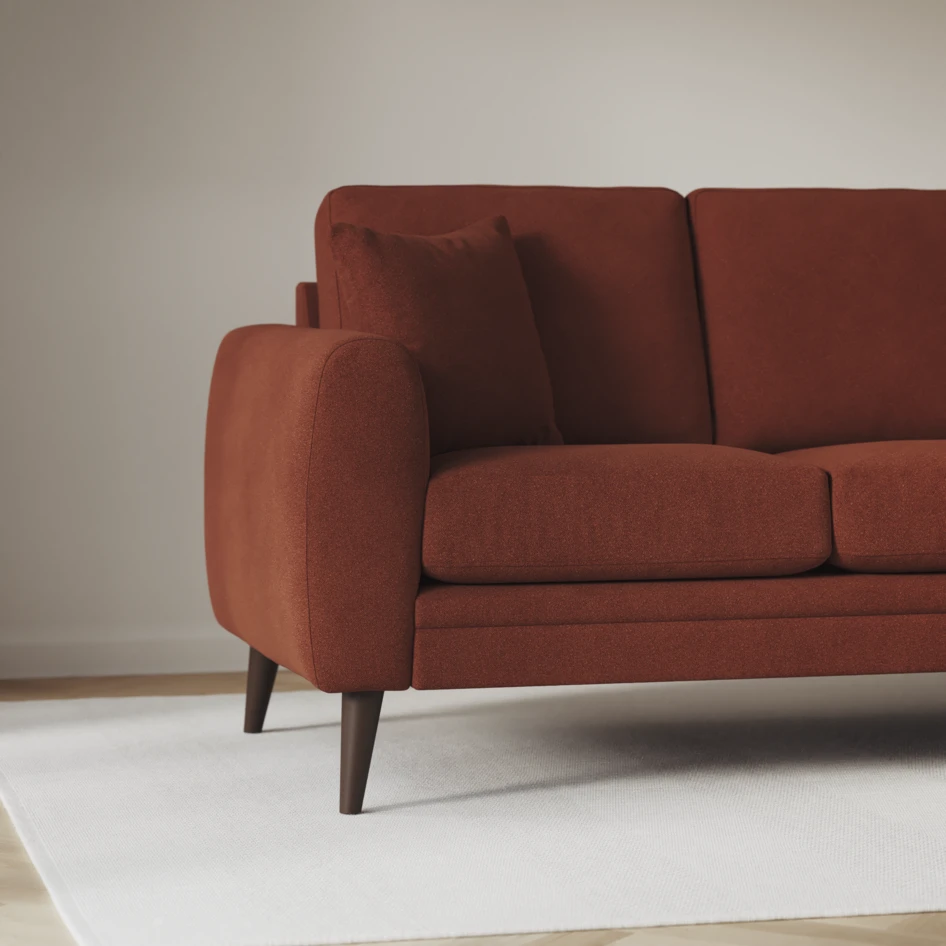 Eden - Hörnsoffa, 1+3-sits - Orange