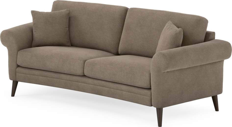 Eden - 2,5-sits soffa svängd - Brun