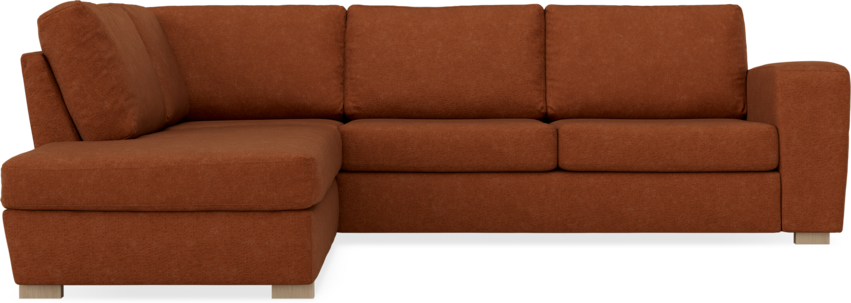 Friday - 2,5-sits soffa med divan vänster - Orange