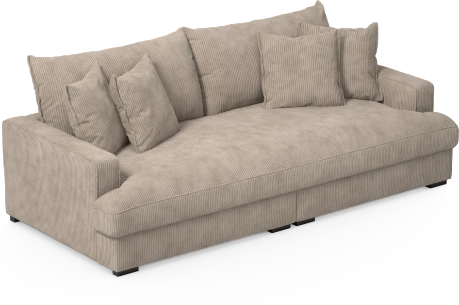 Rossi - 3-sits soffa, hel dyna - Beige