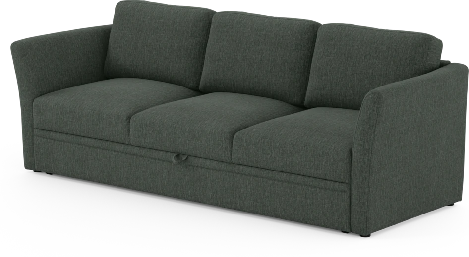 Öland - Bäddsoffa 3-sits, längsbäddad - Grön