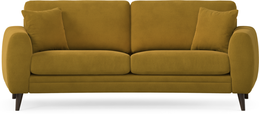 Eden - 2,5-sits soffa svängd - Gul