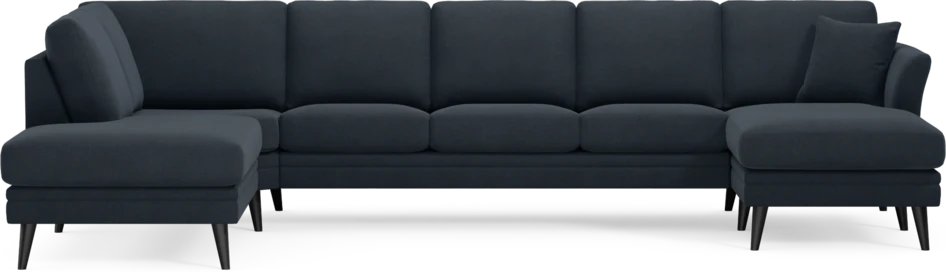 Eden - 3-sits soffa med divan vänster och schäslong höger - Blå