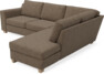 Friday - 2,5-sits soffa med divan höger - Brun