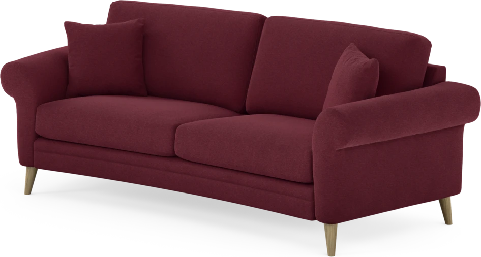 Eden - 2,5-sits soffa svängd - Röd