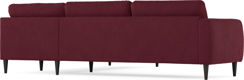 Bridge - Hörnsoffa, 3+2-sits - Röd