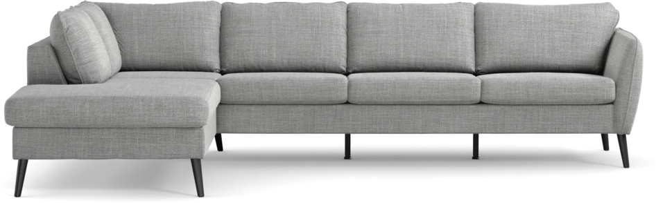 County - 3-sits soffa med divan vänster - Grå