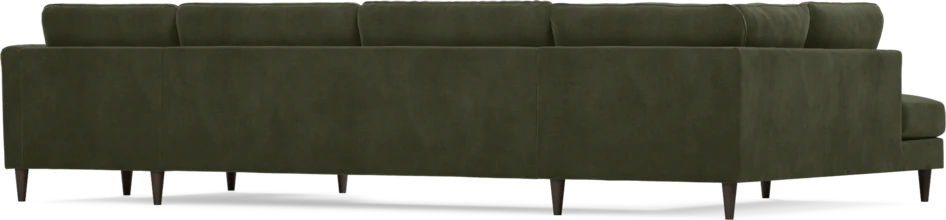 Bridge - 3-sits soffa med divan vänster och schäslong höger - Grön