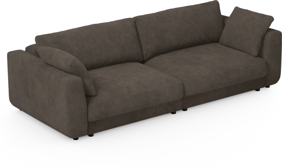 Amie - Bäddsoffa 4-sits - Brun