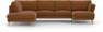 Madison Lux - 2-sits soffa med divan vänster och schäslong höger - Orange