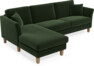 Eden - 2,5-sits soffa med schäslong - Grön