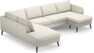 County - 3-sits soffa med divan vänster och schäslong höger - Vit