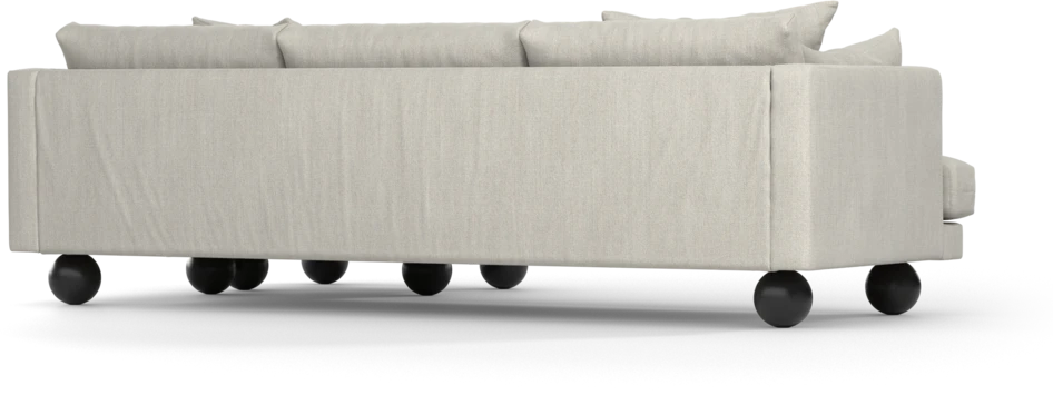 Harper - 4-sits med schäslong höger  - Beige