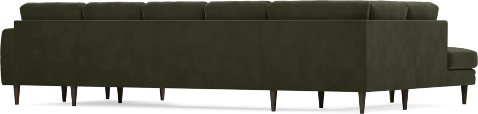 Eden - 3-sits soffa med divan vänster och schäslong höger - Grön