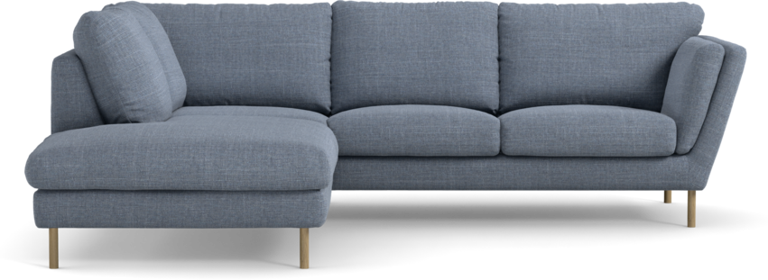 Madison Lux - 2-sits soffa med divan vänster - Blå