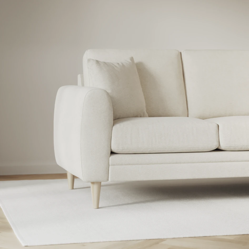 Eden - 3-sits soffa - Vit